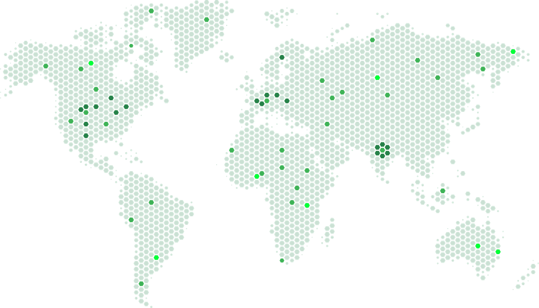 Map of our global distributors